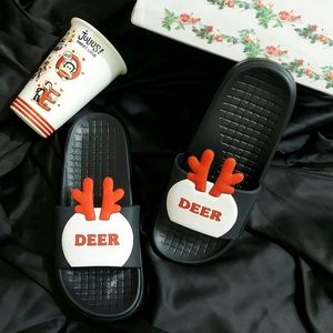 Deer character slides for girls or women